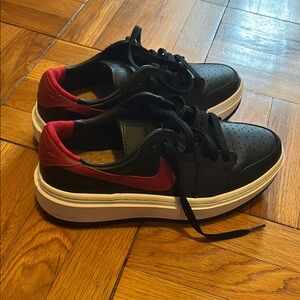 Nike Air Jordan Women's 1 Elevate Low Sneaker. Air cushioned, leather.